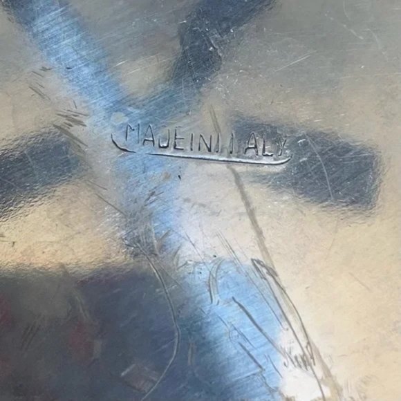 MCM Hammered Metal Ice Bucket: (3) Piece Set. Imported. Vintage - Picture 8 of 9